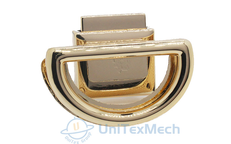 Gold Handbag Press Lock Clasp Hardware 10-0012