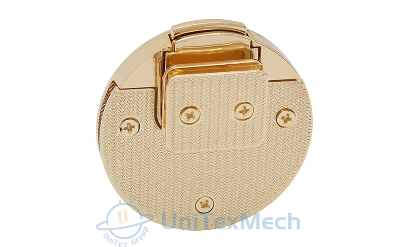 Gold Press Handbag Lock Bag Closure 10-0019