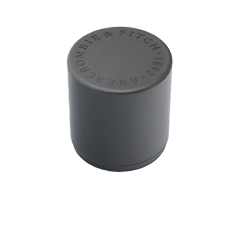 Metal Dark Grey DIY Logo Perfume Bottle Cap 40-0012