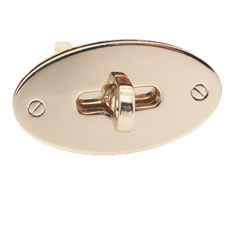 Oval Turn Twist Bag Lock Wallet Clasp Hardware 10-0002