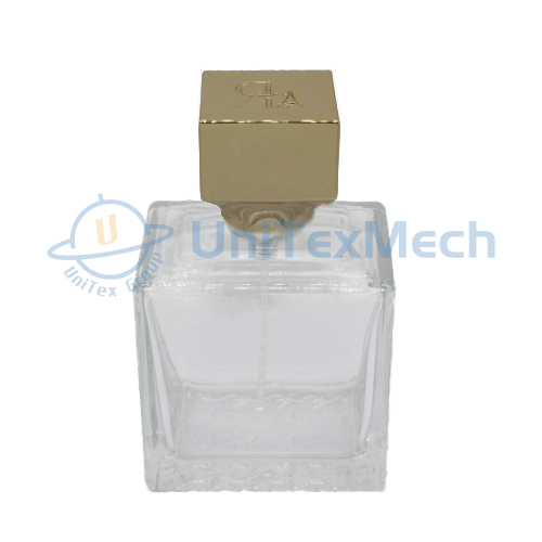 Custom Logo Cube Metal Perfume Bottle Cap 40-0017