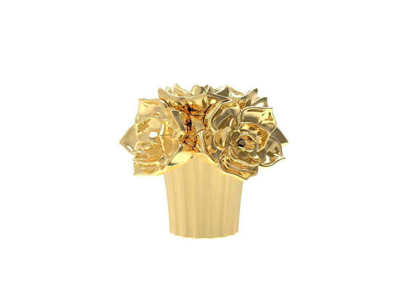 Metal Elegance Flower Perfume Cap 40-0022