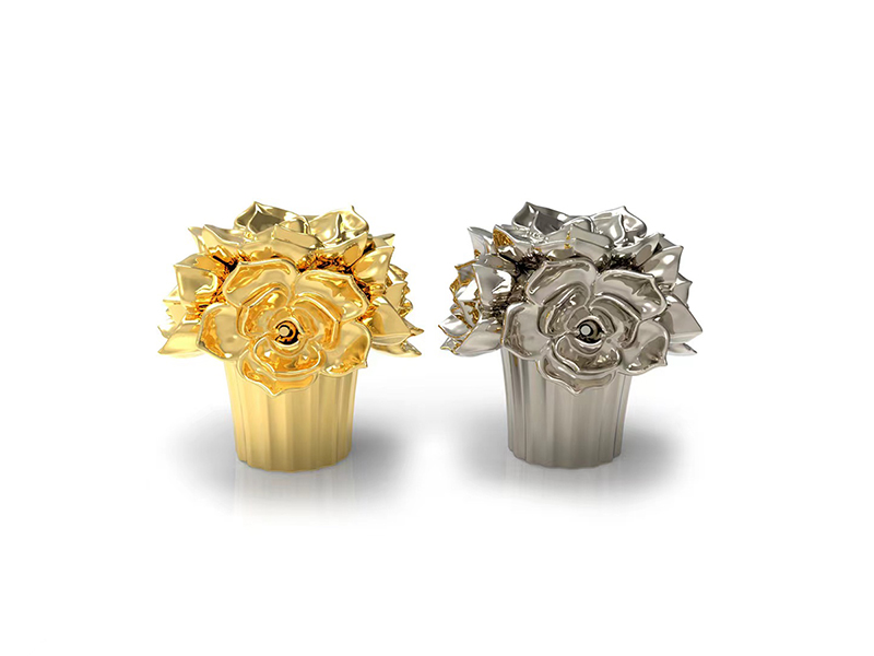 Metal Elegance Flower Perfume Cap 40-0022