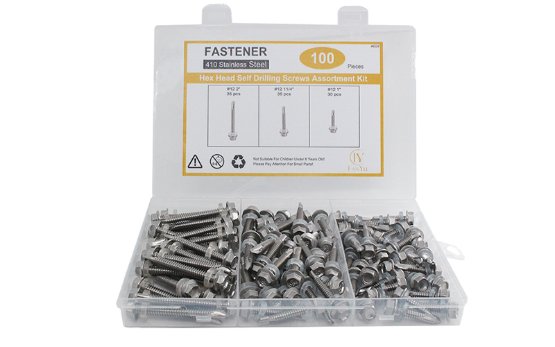 410 Stainless Steel Hex Head Hardware Assortment Kit  B228